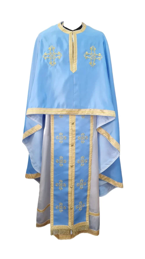 vesmant preotesc albastru deschis